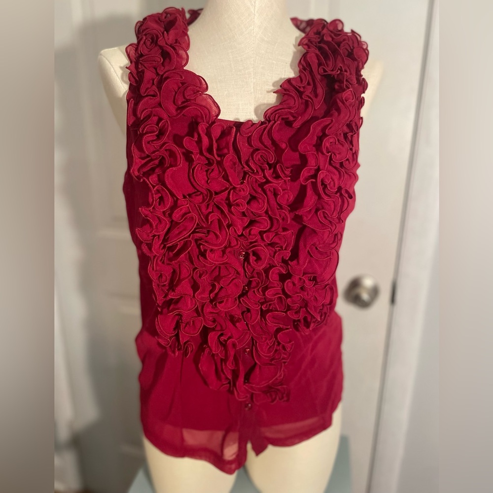Apt 9 button up sleeveless top